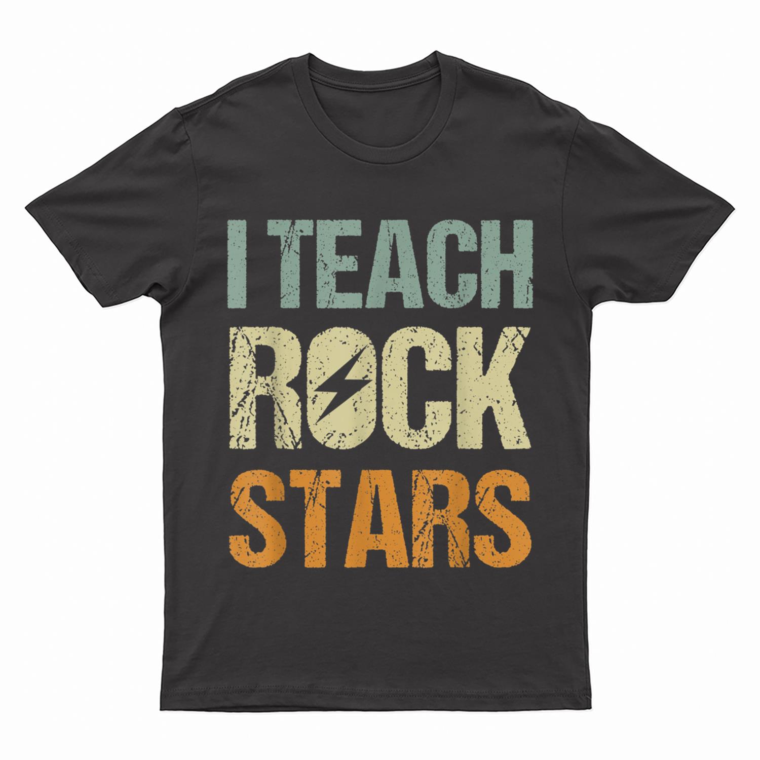 I Teach Rockstars  Funny Music Teacher Back to School T-Shirt