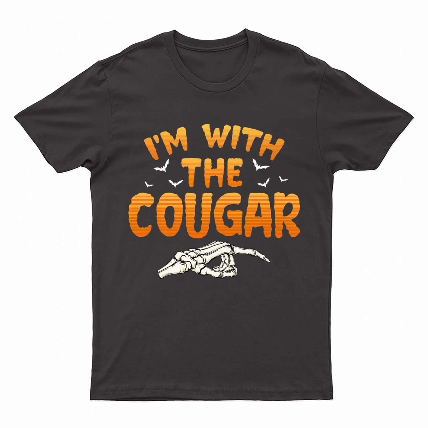 I'm With The Cougar Halloween Couples Costume T-Shirt