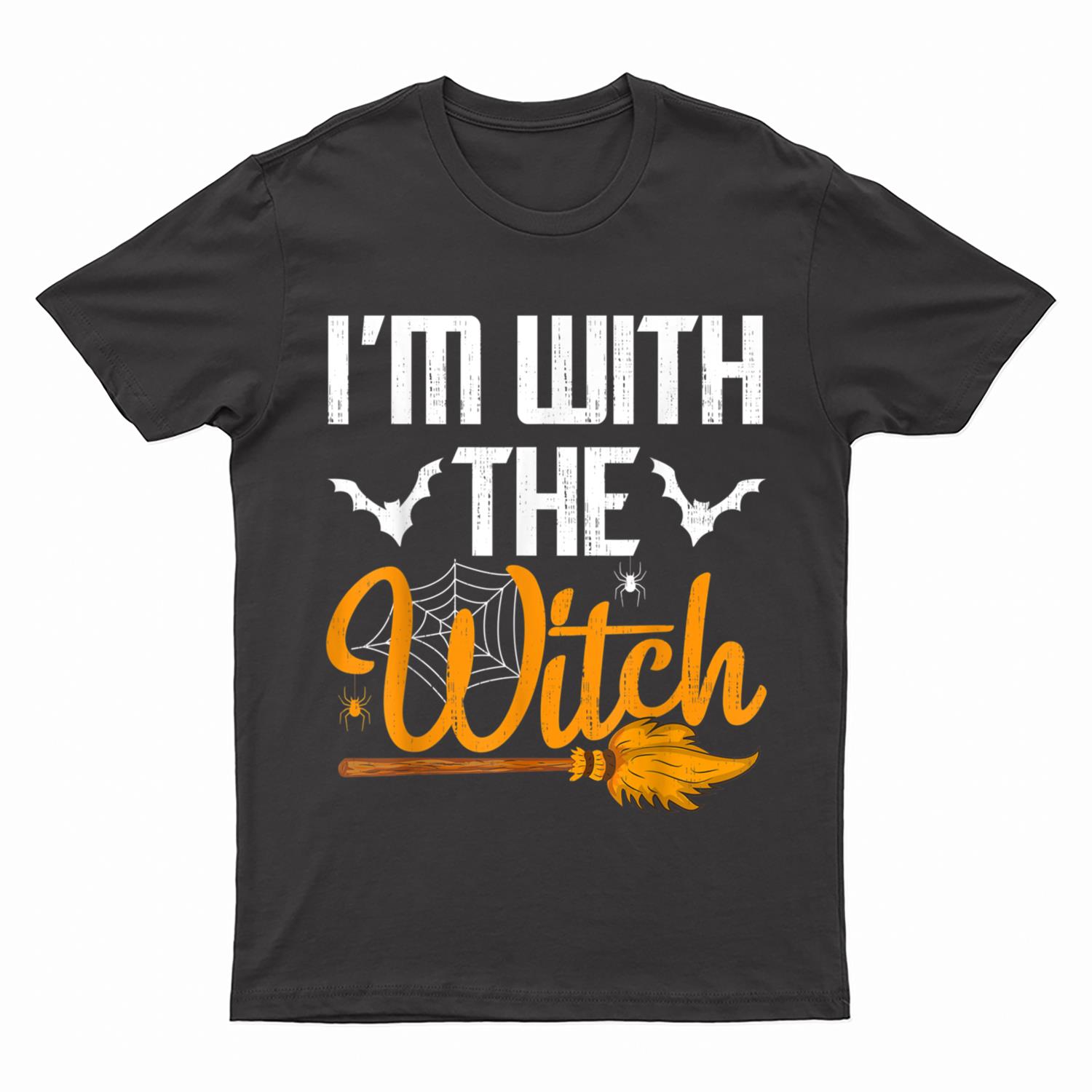 I'm With The Witch Funny Halloween T-Shirt