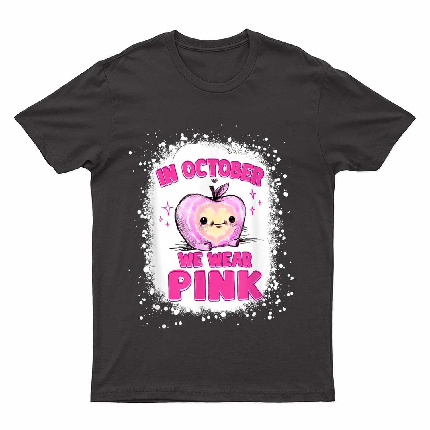 In October We Wear Pink Teacher Breast Cancer Awareness T-Shirt