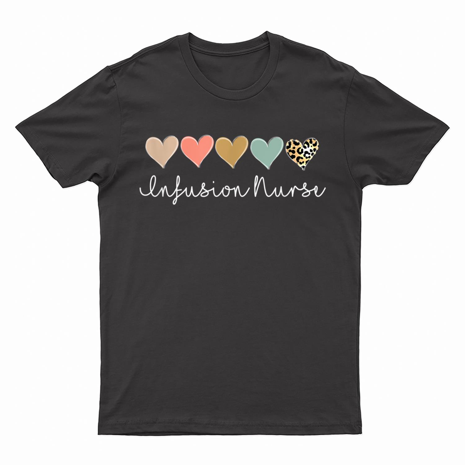 Infusion Nurse, Leopard Certified Registered Nurse Infusion T-Shirt