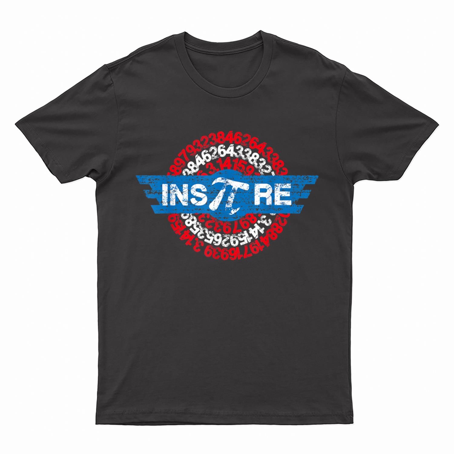 Inspire Math Superhero Pi Day Mathematics Teacher Nerd Geek T-Shirt