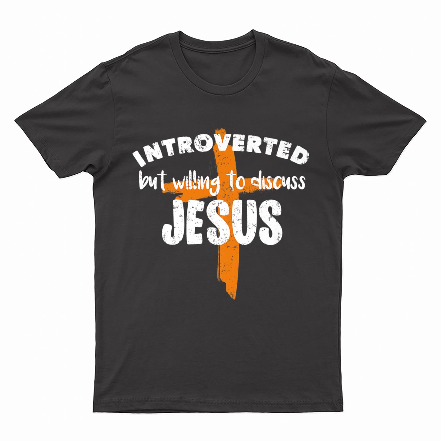 Introverted But Willing To Discuss Jesus Christian Religious Premium T-Shirt
