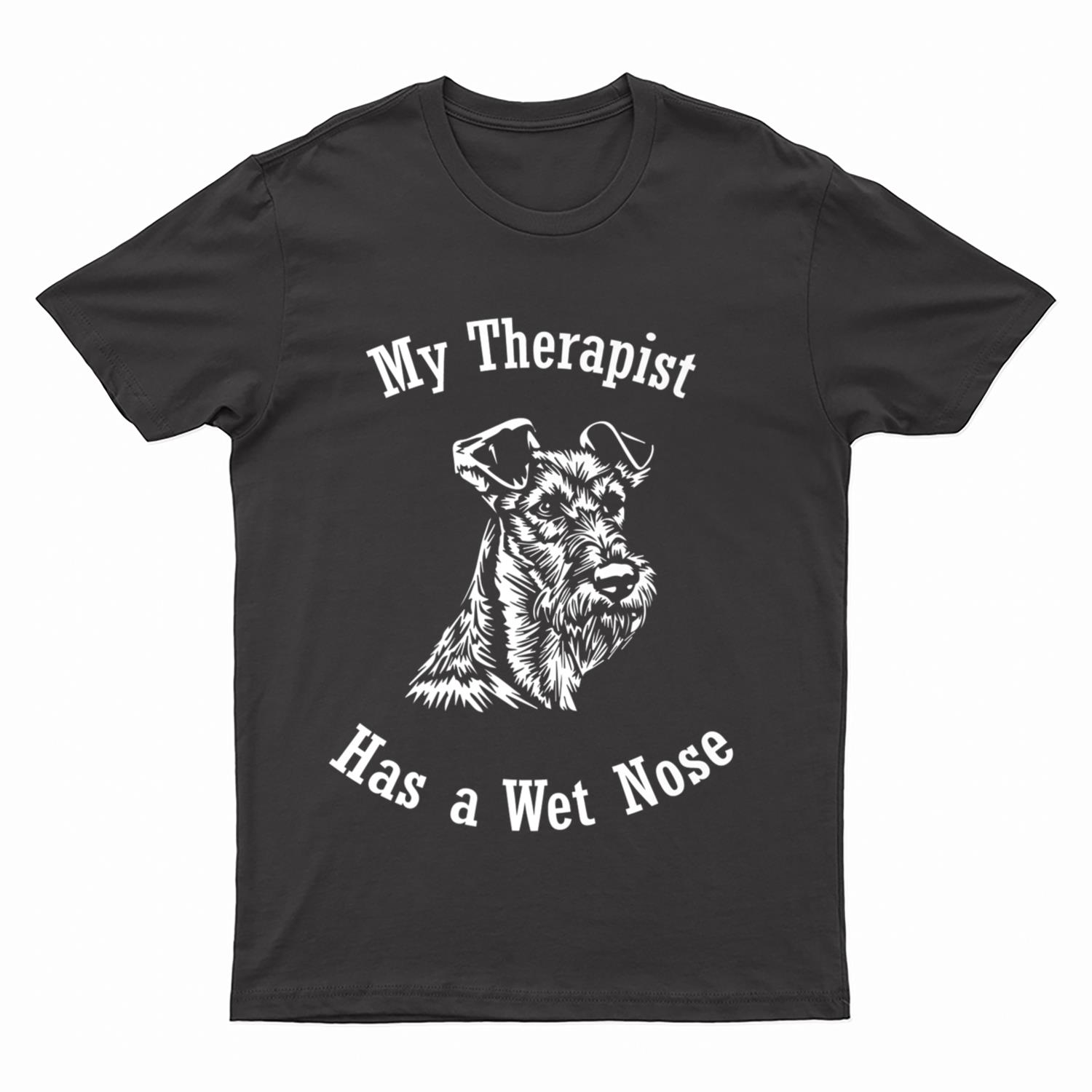 Irish Terrier dog My Therapist has a Wet Nose T-Shirt