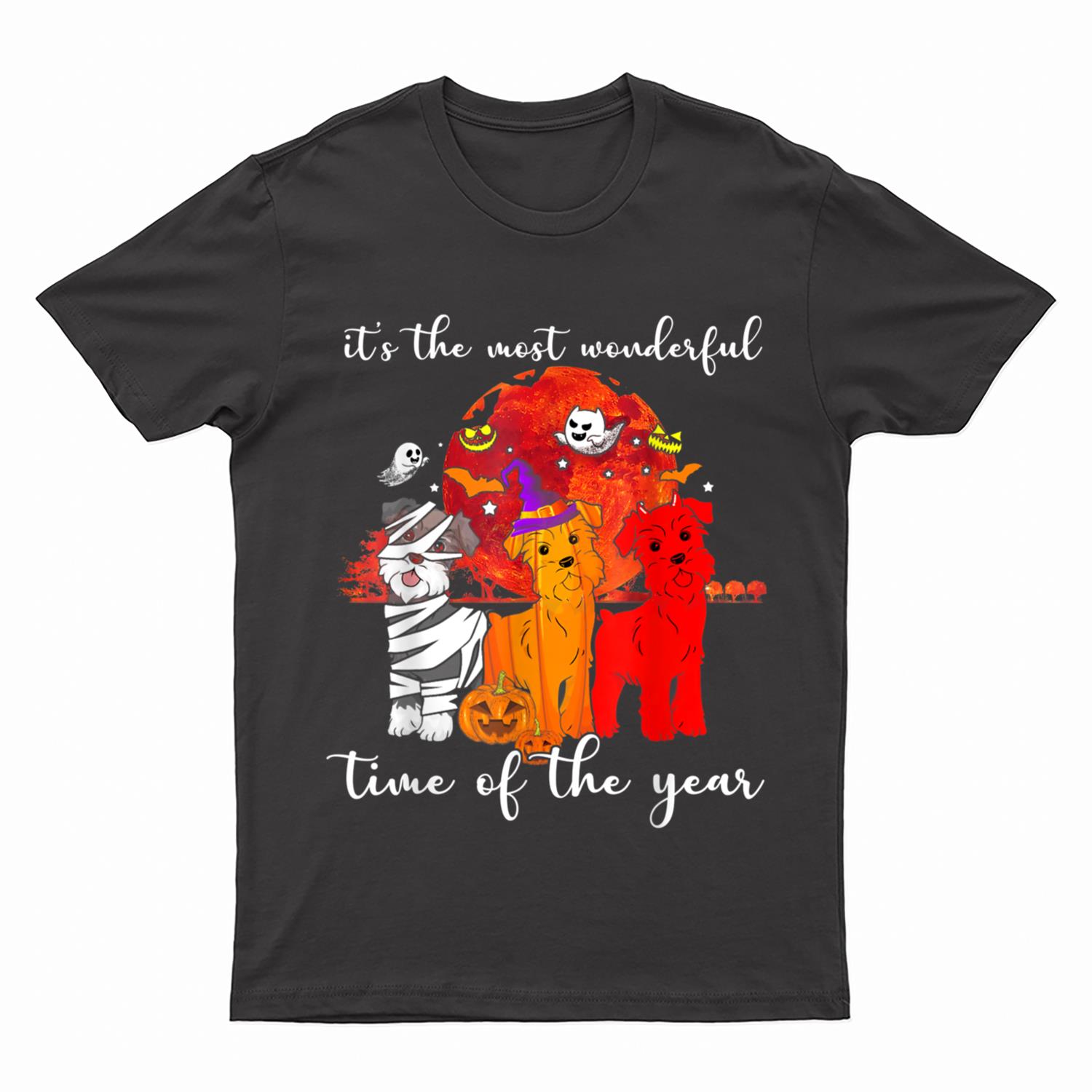 Its The Most Wonderful Time Of The Year Funny Dog Halloween T-Shirt