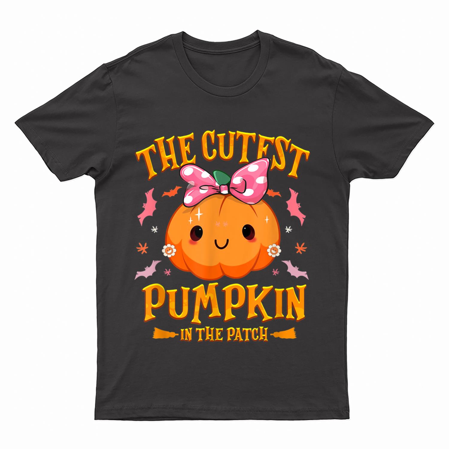 Jack O Lantern Halloween Pumpkin Unicorn Girl Toddler Kids T-Shirt
