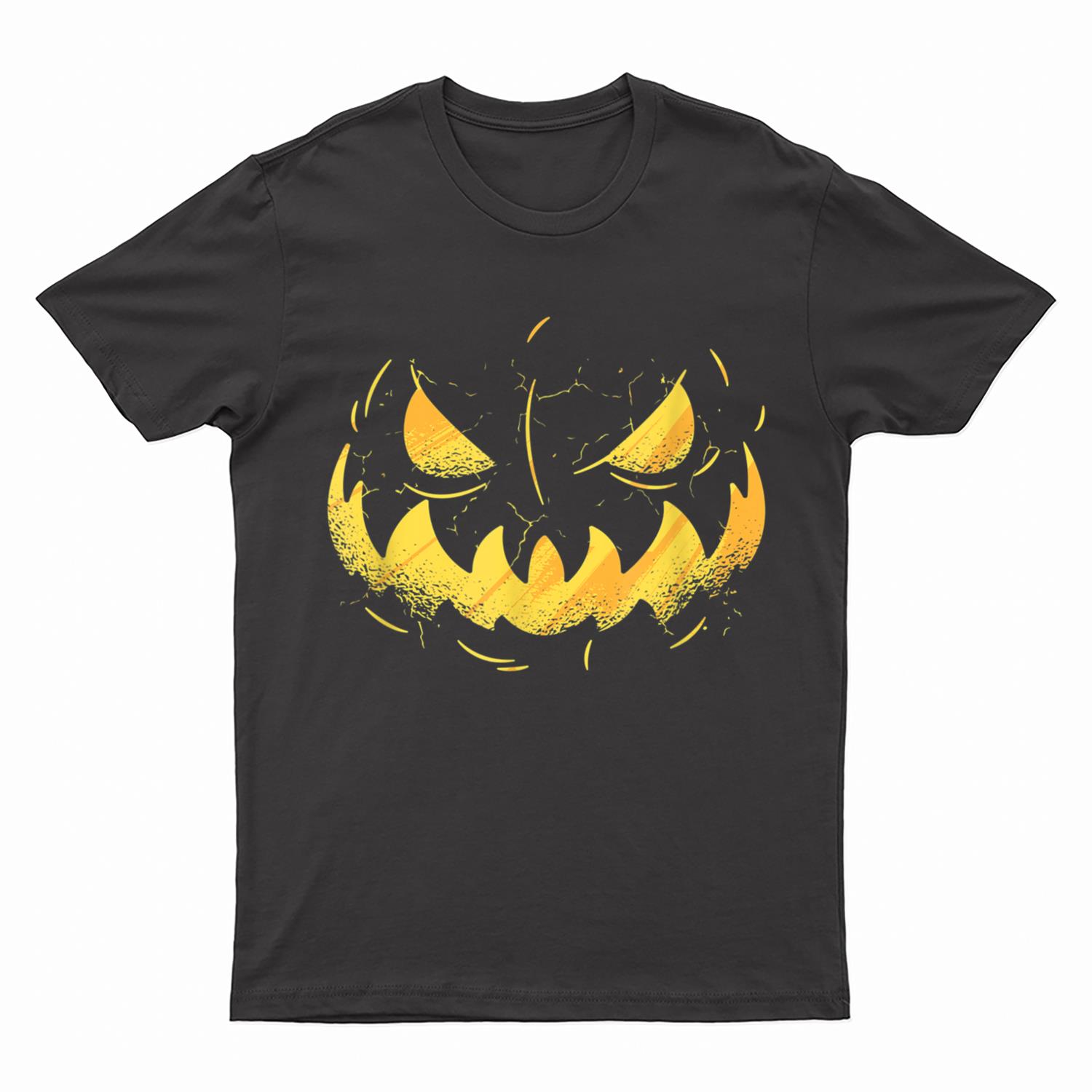 Jack O Lantern Scary Carved Pumpkin Face Halloween Costume Ver 1 T-Shirt
