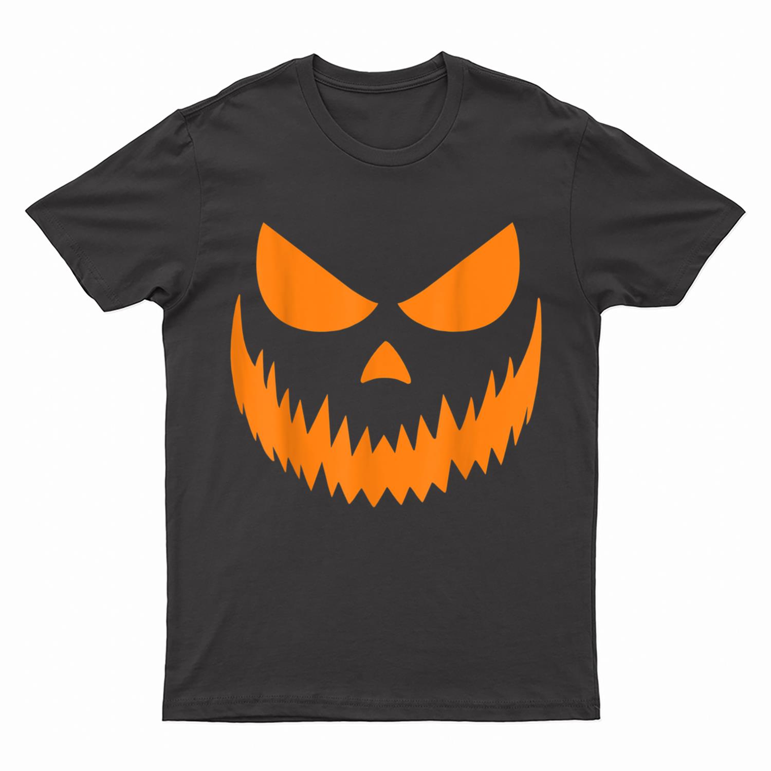 Jack O Lantern Scary Carved Pumpkin Face Halloween Costume Ver 2 T-Shirt