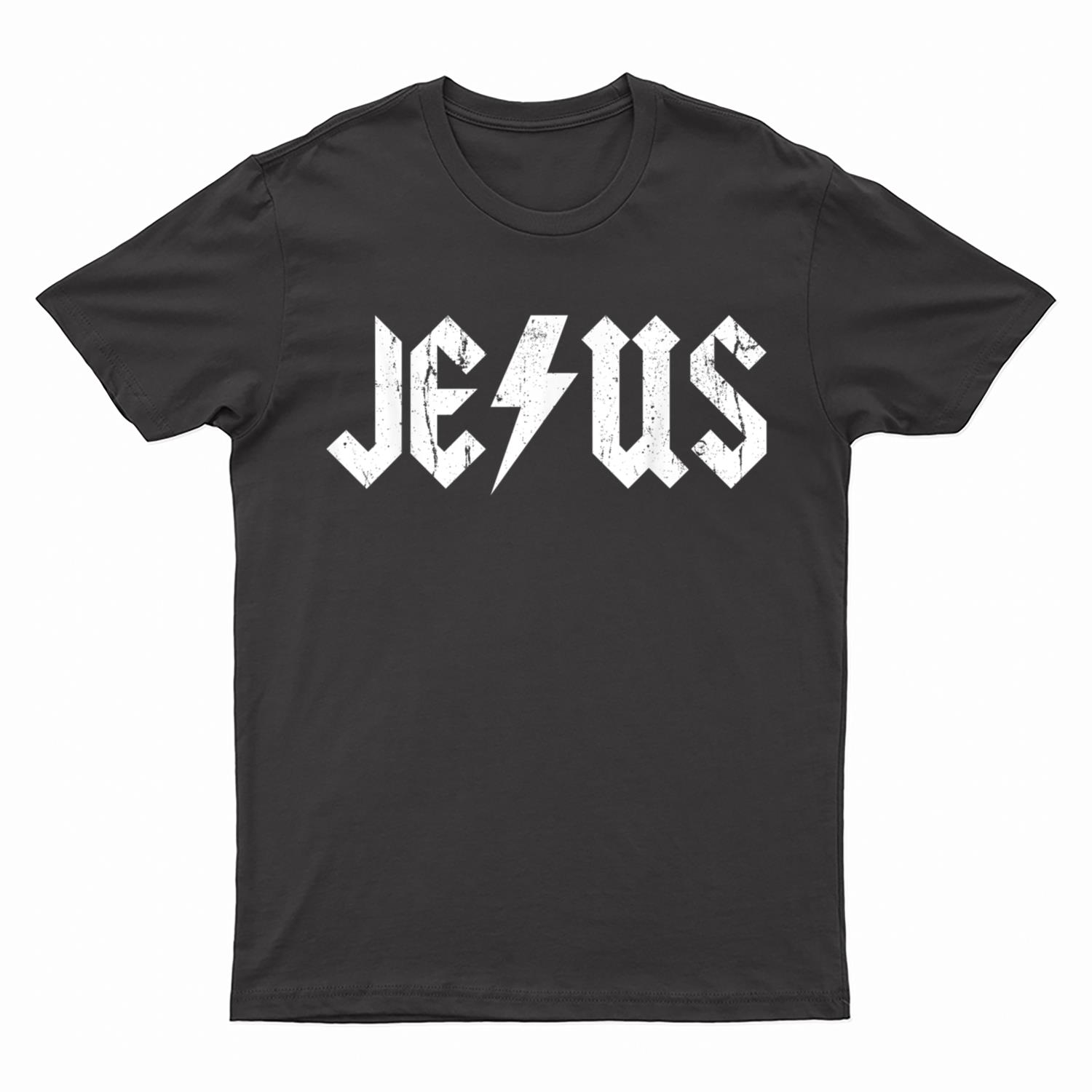 Jesus  in Distressed Vintage Style T-Shirt