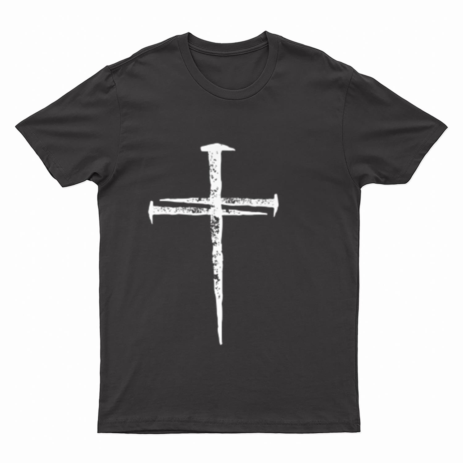 Jesus Cross Three Nails Christian Vintage T-Shirt