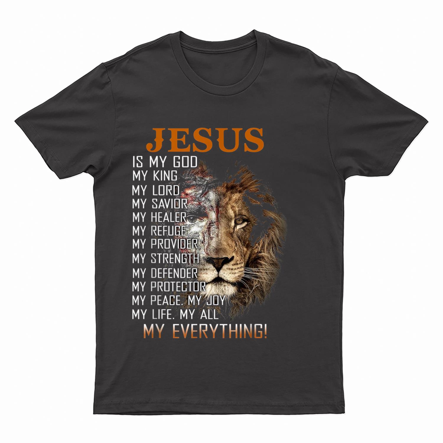 Jesus Is My God, King, Lord, Savior, Healer, Refuge,Provider T-Shirt