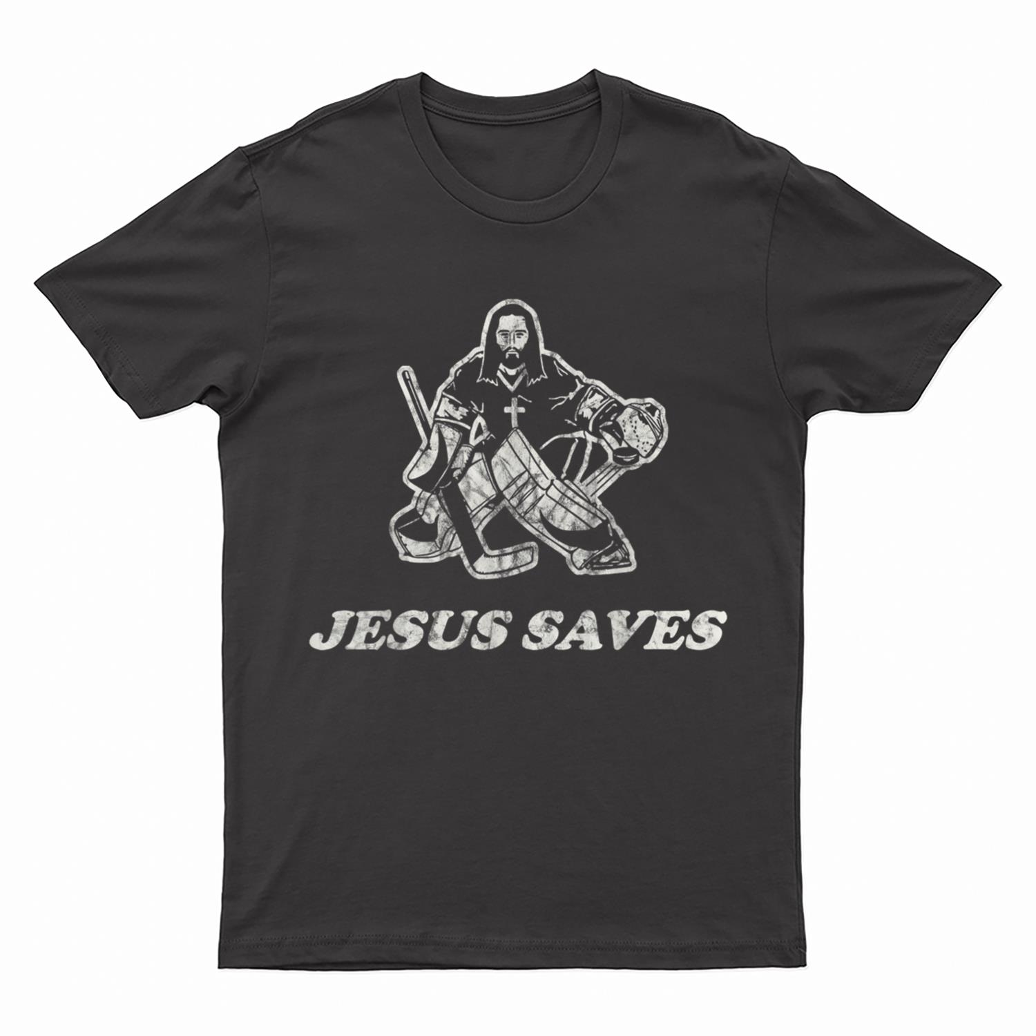 Jesus Saves Hockey Goalie T-Shirt