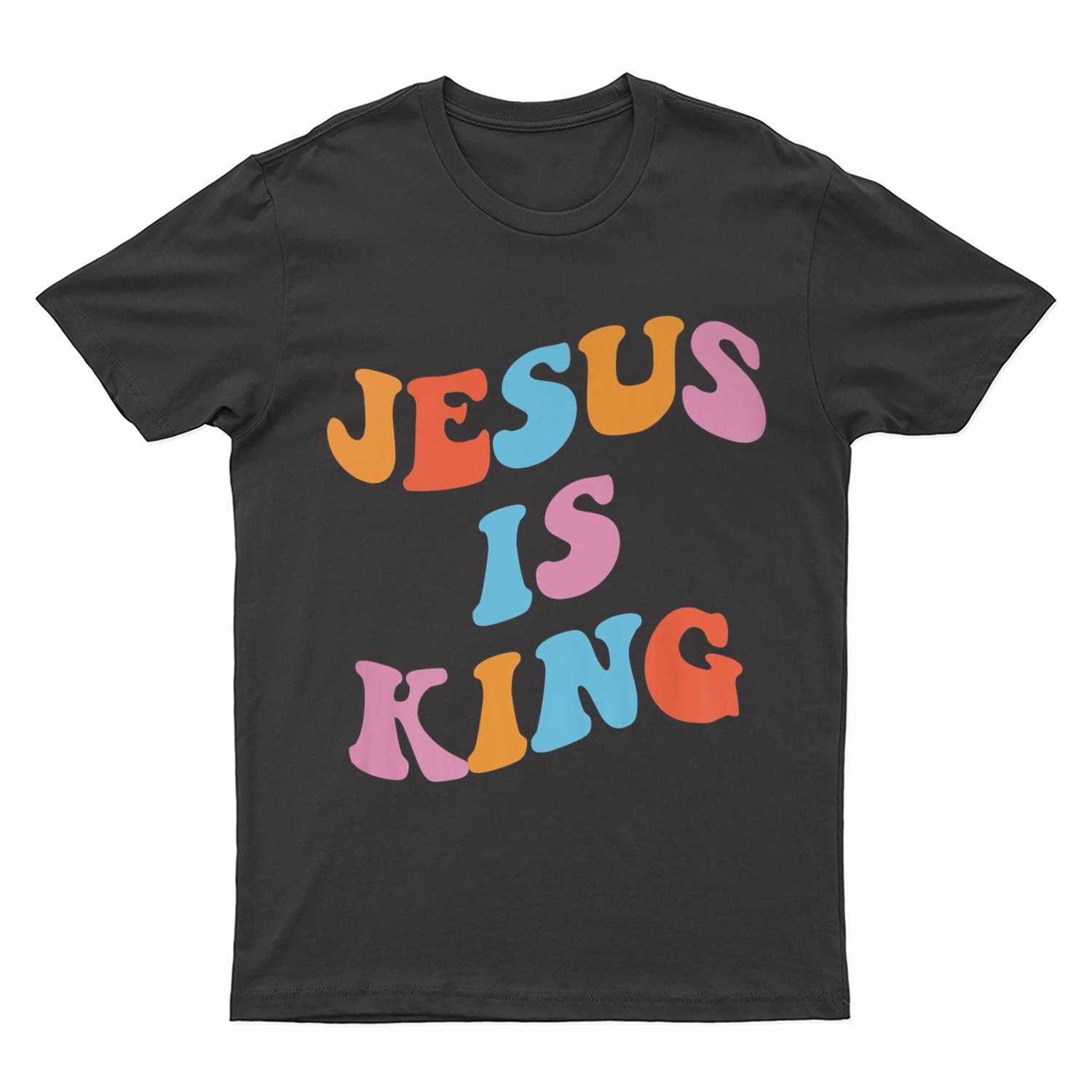 Jesus is king Christian aesthetic on back T-Shirt