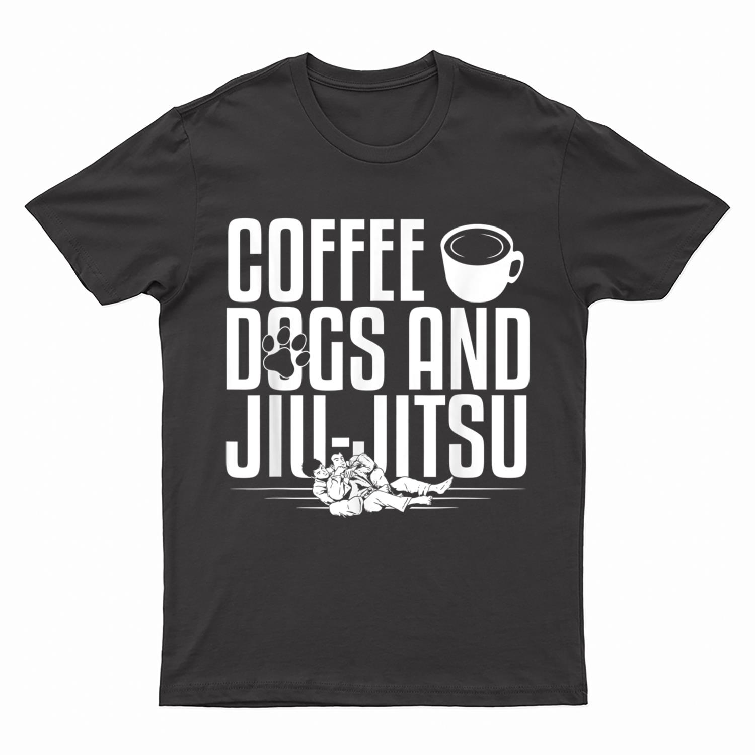 Jujitsu Coffee Dogs And Jiu-Jitsu T-Shirt