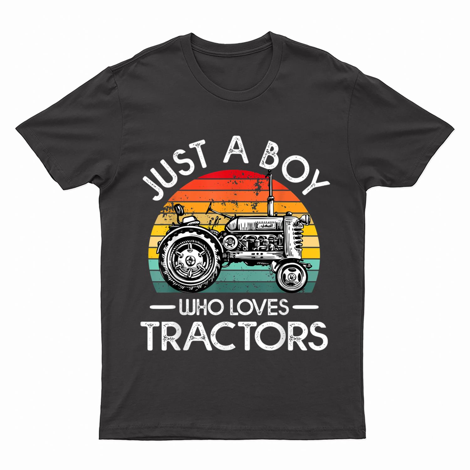 Just A Boy Who Loves Tractors Farmer T-Shirt