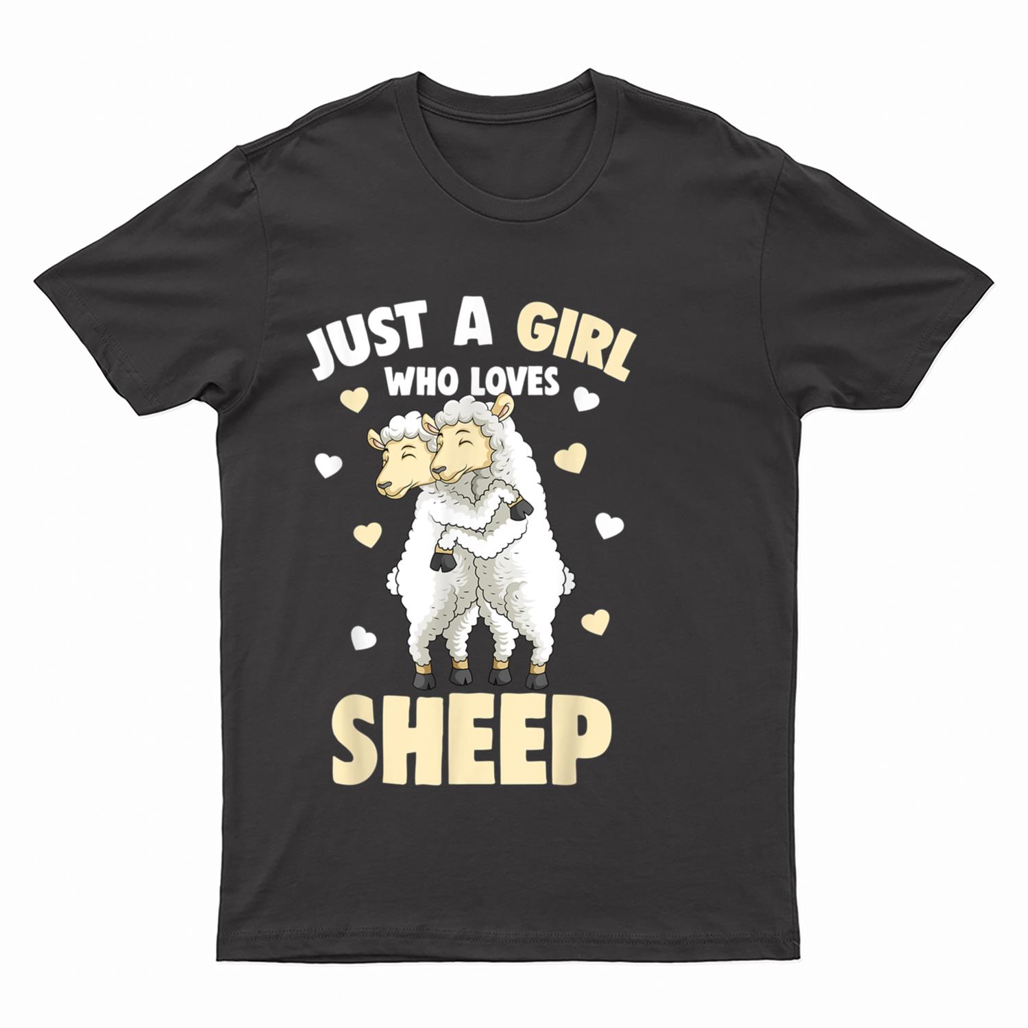 Just a Girl who loves Sheep Farmers Sheep Lover Kids Women T-Shirt