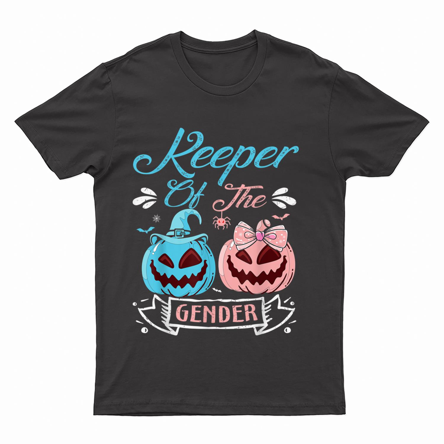 Keeper of the Gender Pumpkins In Blue And Pink - Party Idea T-Shirt