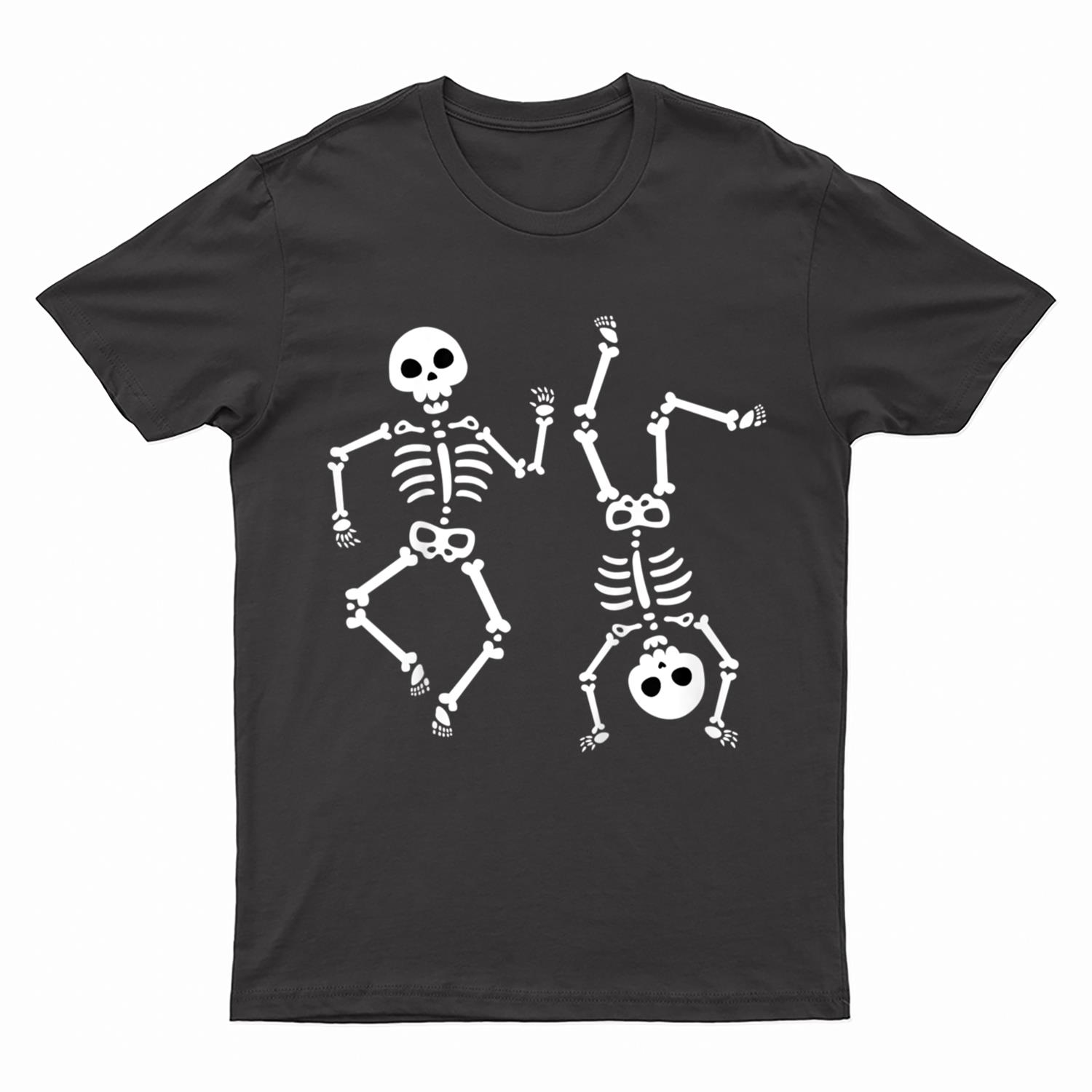 Kids Dancing Skeletons Halloween Shirt for Boy Girl Youth Toddler T-Shirt