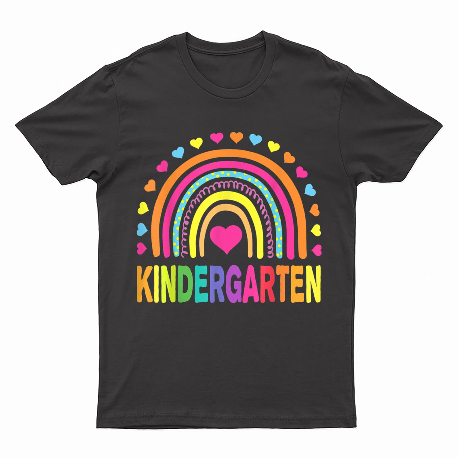 Kindergarten Rainbow Girls Boys Teacher Team Kinder Squad T-Shirt