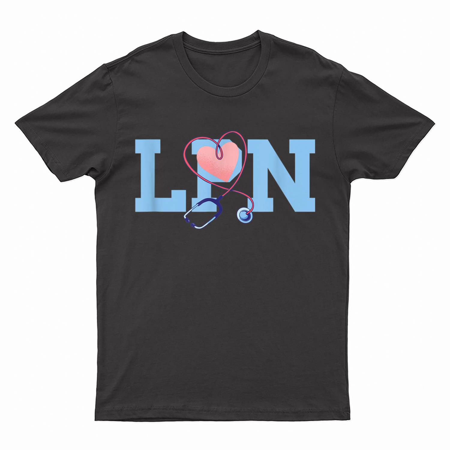LPN Nurse Stethoscope Heart Licensed Practical Nurse Life T-Shirt