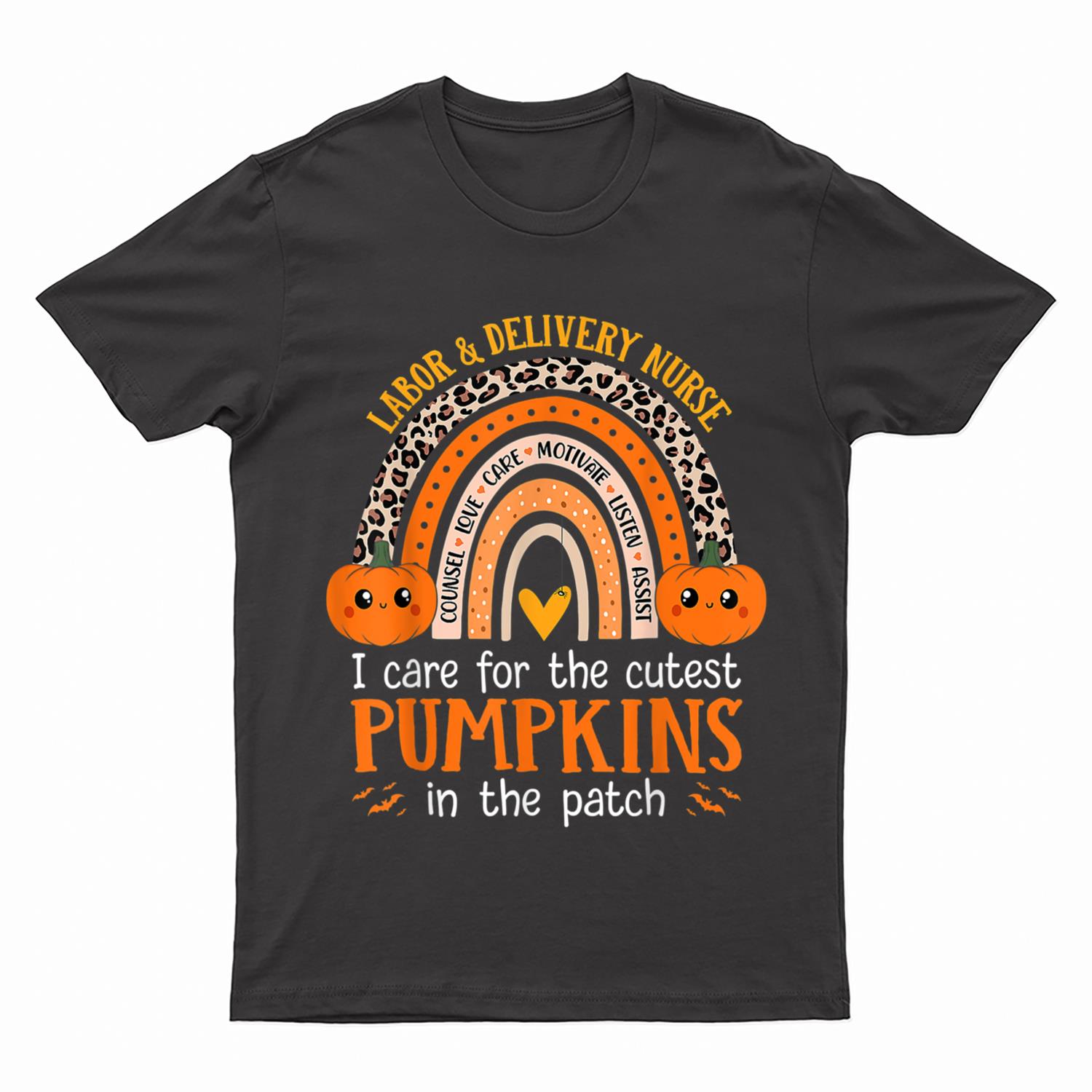 Labor and Delivery Nurse Halloween L&D Nurse Cutest Pumpkins T-Shirt