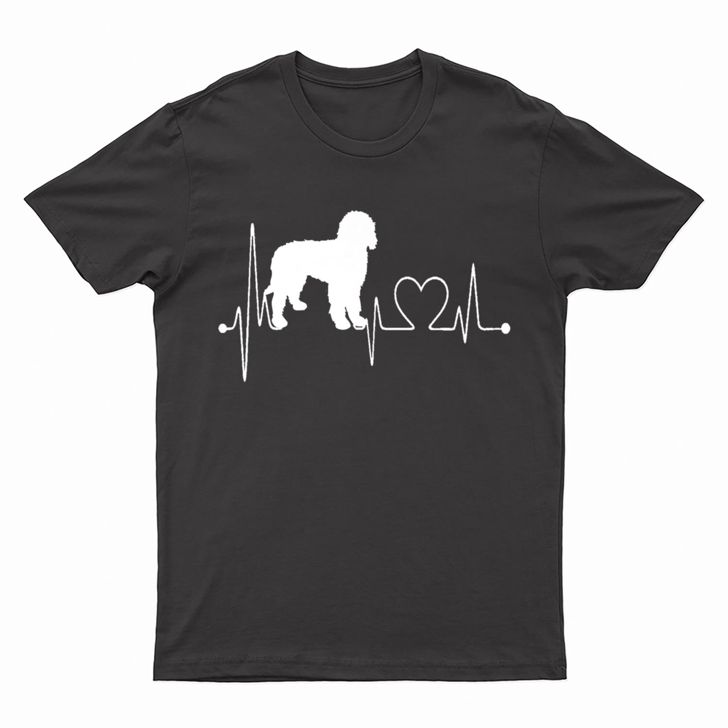 Labradoodle Dog My Heartbeat EKG Dogs My Cardio T-Shirt