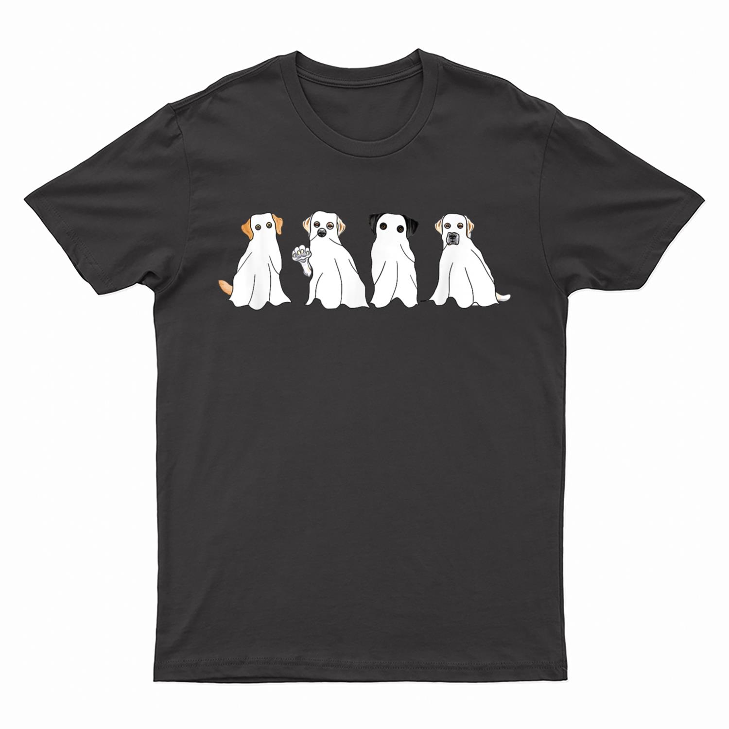 Labrador Golden Retriever Ghost Halloween Costume Dog Owner T-Shirt