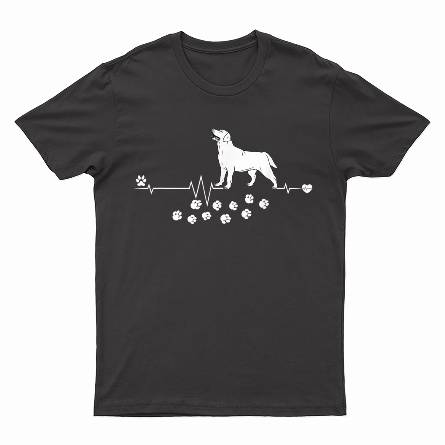 Labrador Retriever Dog Heartbeat Gift Dogs Breed T-Shirt