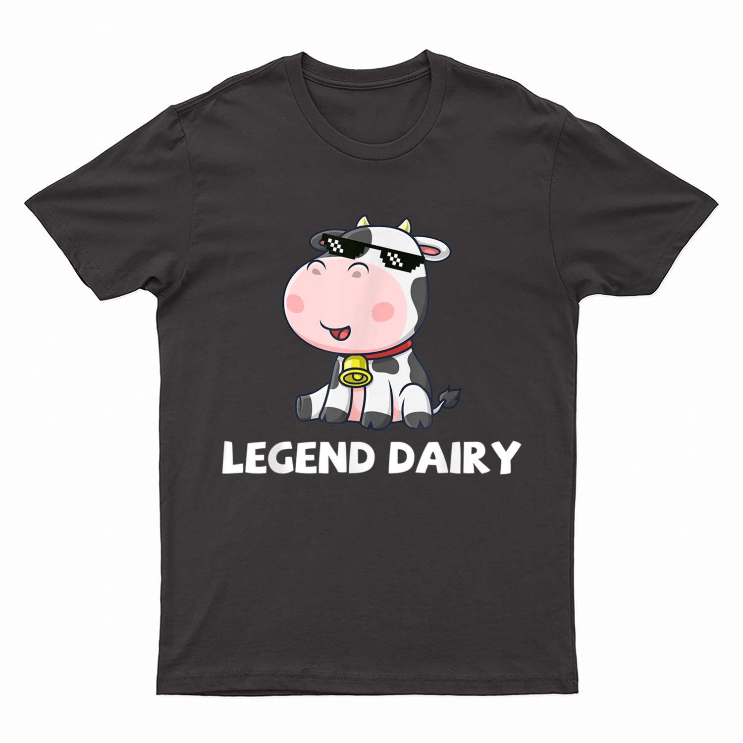 Legend Dairy Cow Farm Funny Cattle Farmer T-Shirt