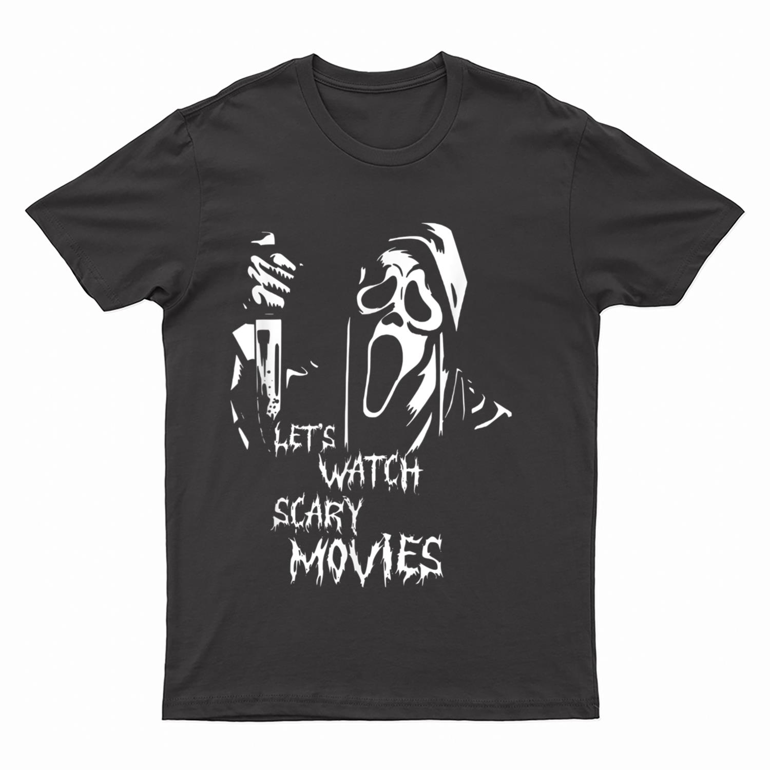 Let's watch scary movies Horror Movies Scary Halloween T-Shirt