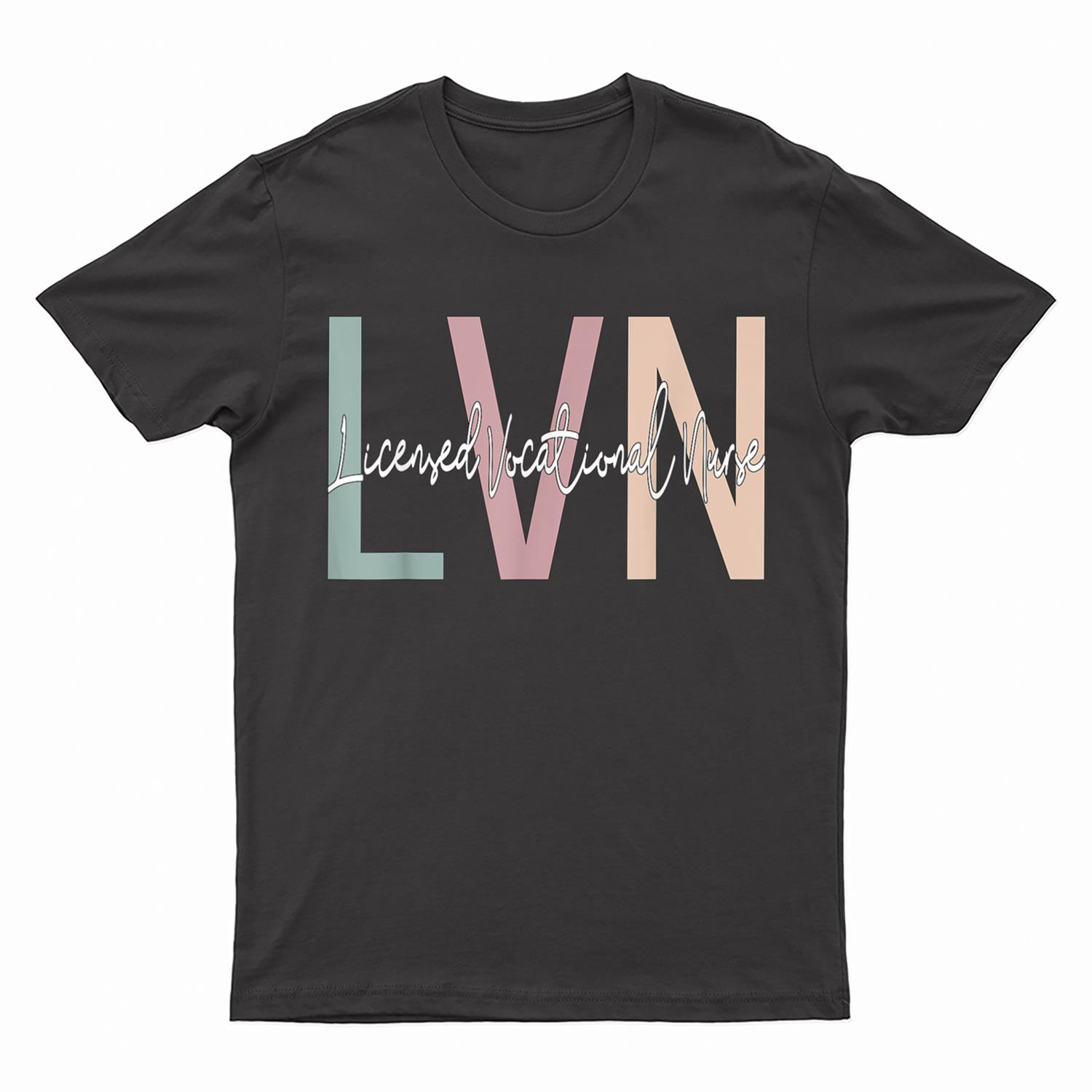 Licensed Vocational Nurse Boho LVN Nurse T-Shirt