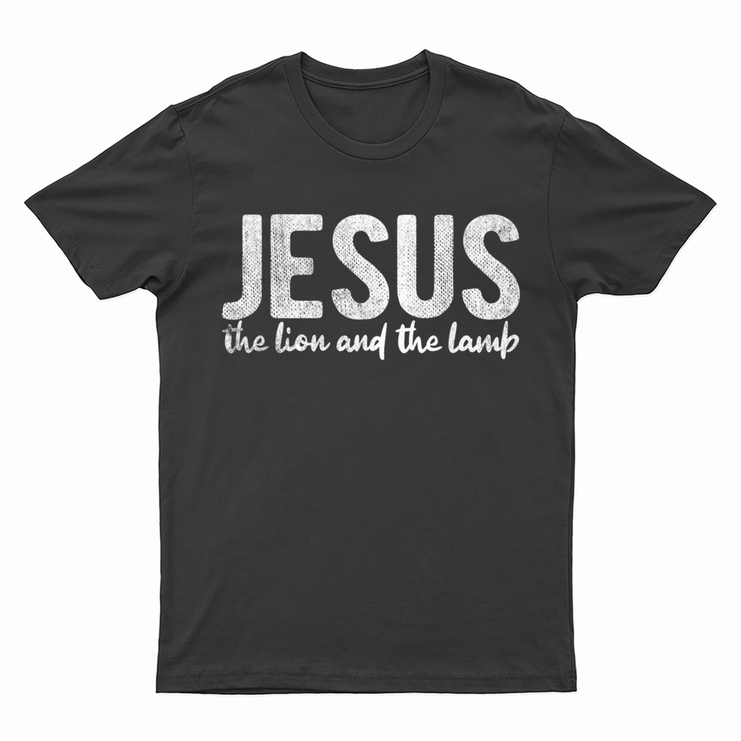 Lion And The Lamb Christian Religious Jesus T-Shirt