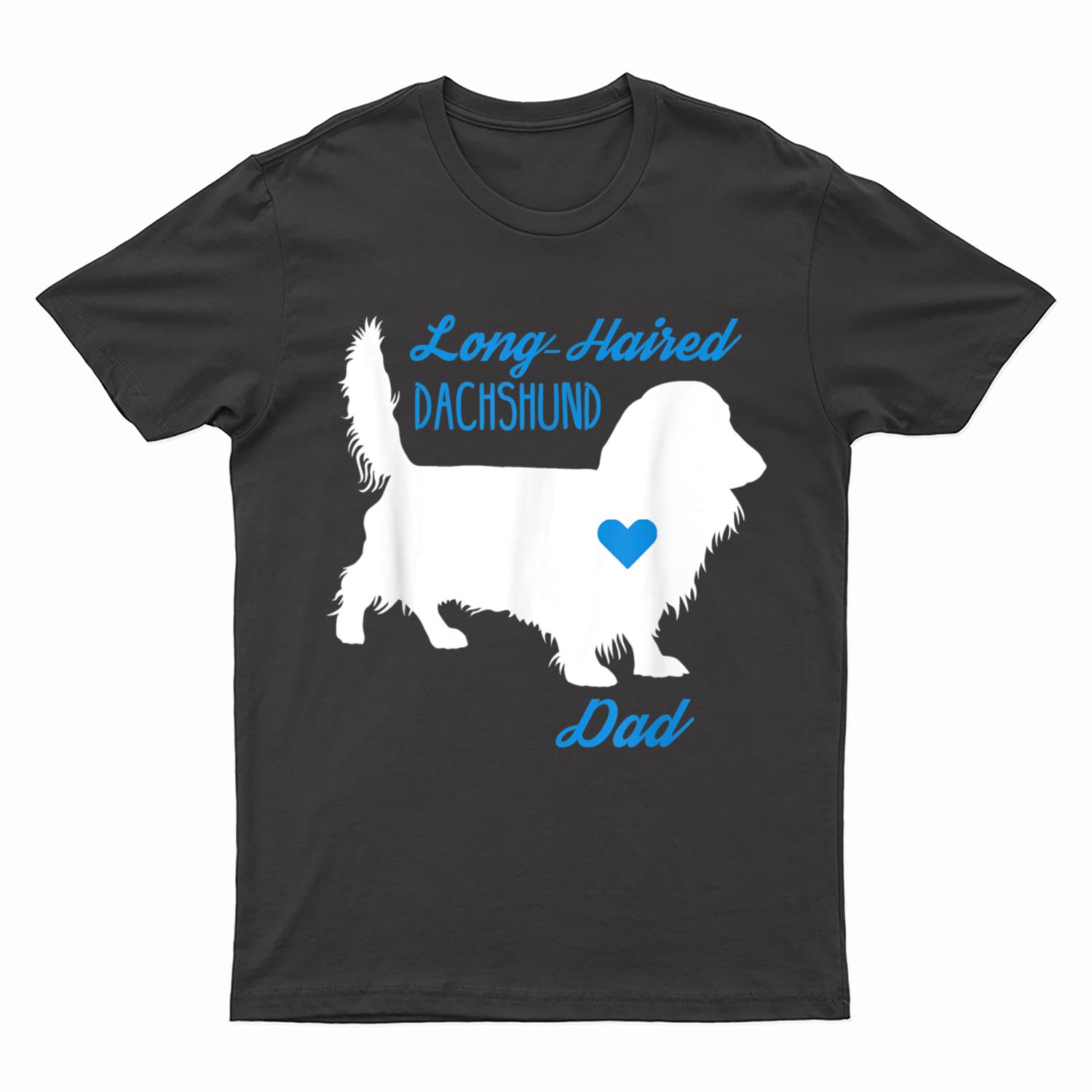 Long-Haired Dachshund Dad - Father's Day Wiener Dog T-Shirt