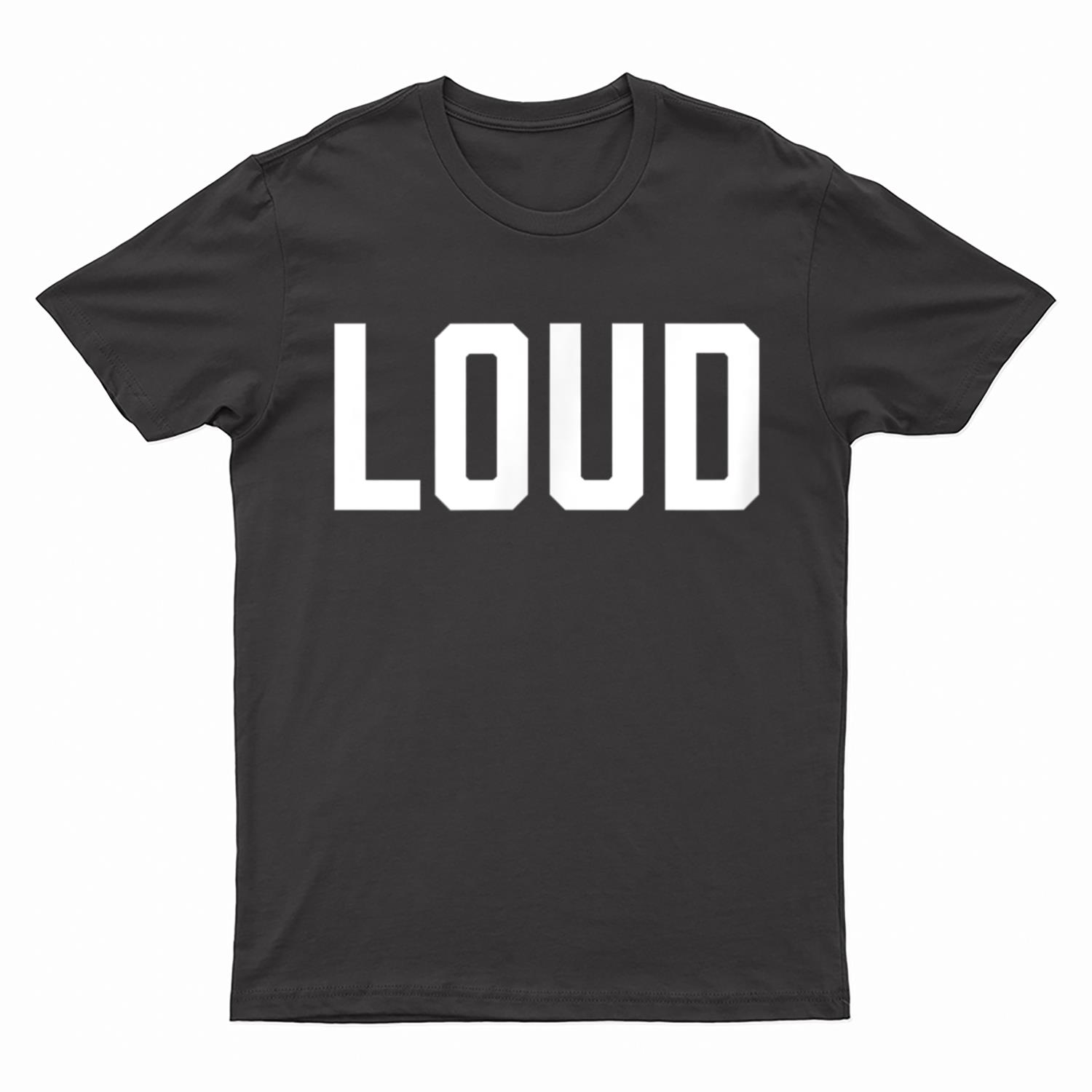 Loud Single Word Adjective Simple Halloween Costume T-Shirt