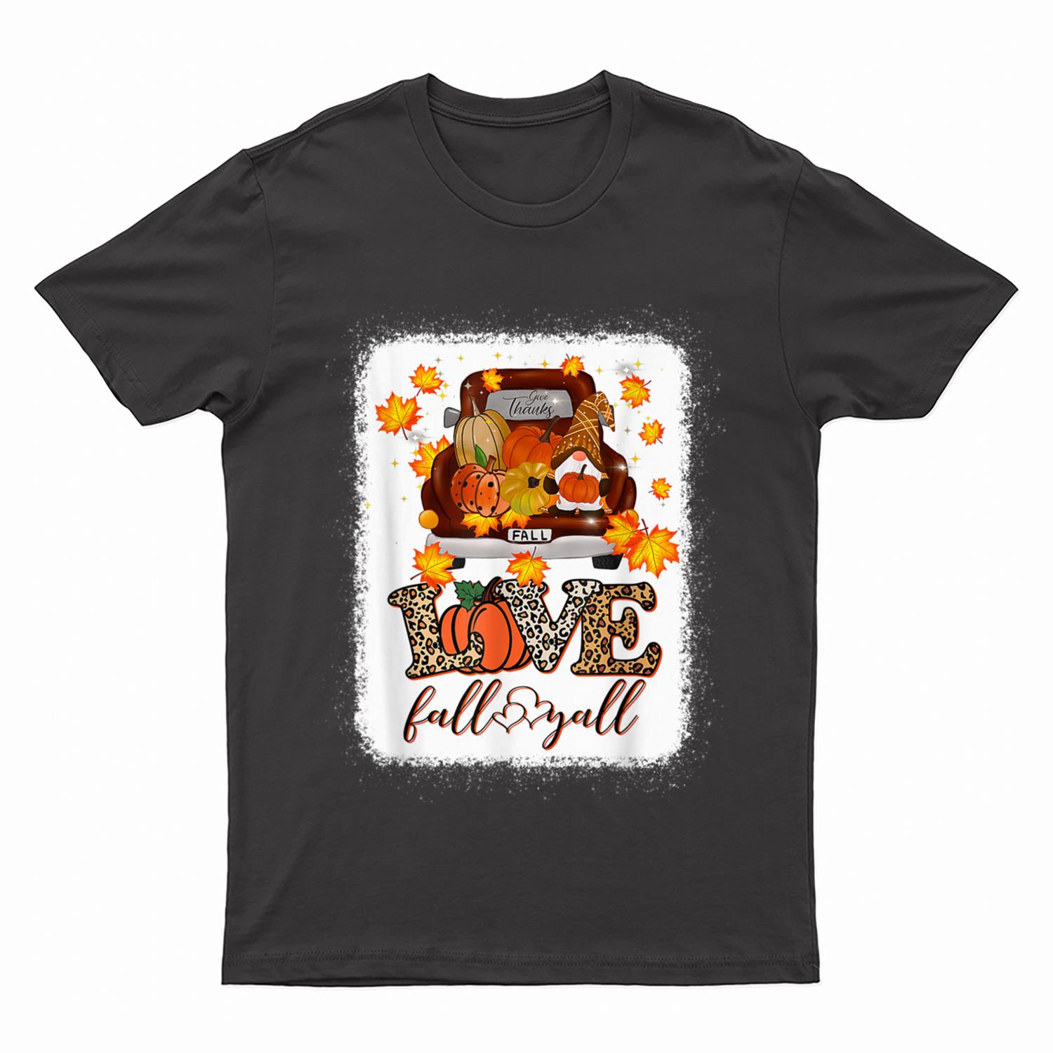 Love Like Jesus Pumpkin Truck Blessed Thankfull Autumn Fall T-Shirt