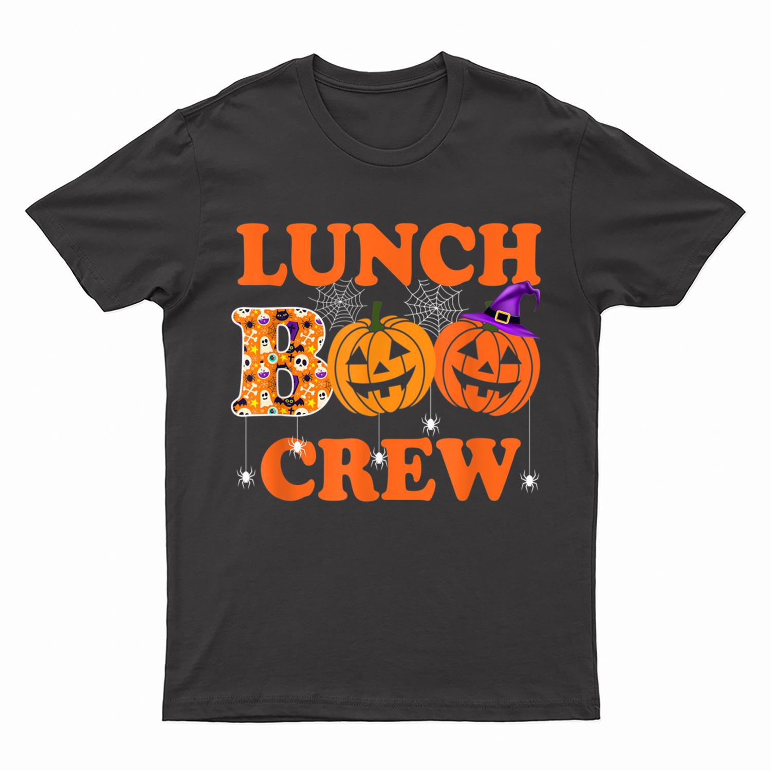 Lunch Boo Crew Halloween Teacher Funny T-Shirt
