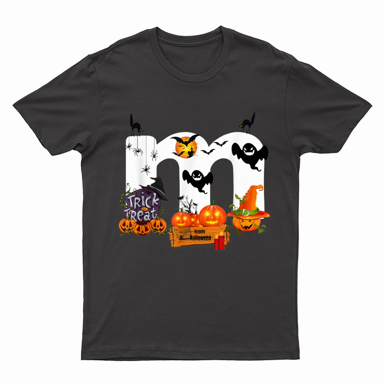 M Chocolate Candy Halloween Team Costume Funny Party T-Shirt